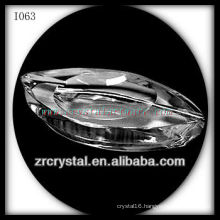 Unique K9 Crystal Ashtray with Oval Shape